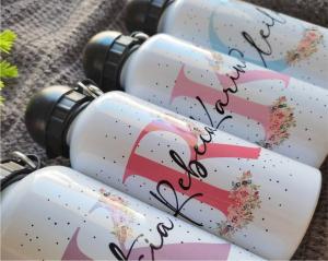 Squeeze Personalizado - Metalizada - 500ml   Personalização colorida   